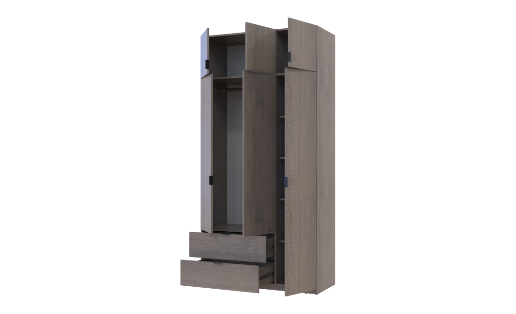 Schiebetürenschrank Doros Lukas Cannolo 3 Türen 120x50x240 (44900368)