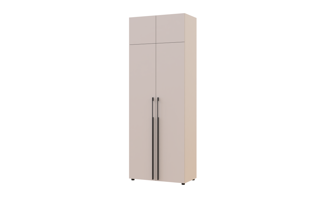 Kleiderschrank mit Aufsatz Doros Kasper Kaschmir 2 Türen 90x50x245 (42005518)