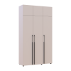 Kleiderschrank mit Aufsatz Doros Kasper Kaschmir 3 Türen 135x50x245 (42005520)