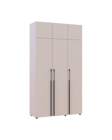 Kleiderschrank mit Aufsatz Doros Kasper Kaschmir 3 Türen 135x50x245 (42005520)