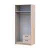 Kleiderschrank Doros Rondi mit Drehtüren Kaschmir 2 Türen 82x52x195 (80738467)