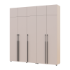 Kleiderschrank mit Aufsatz Doros Kasper Kaschmir 2+3 Türen 225x50x245 (42005524)