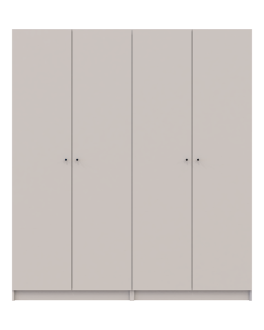 Kleiderschrank Doros Promo Set mit Böden Kaschmir 2+2 Türen 180x48x204 (44900290)