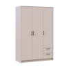 Kleiderschrank Doros Rondi mit Drehtüren Kaschmir 3 Türen 121x52x195 (80738472)