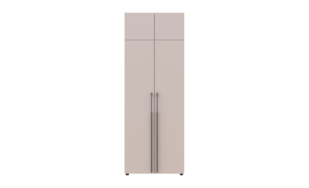 Kleiderschrank mit Aufsatz Doros Kasper Kaschmir 2 Türen 90x50x245 (42005518)
