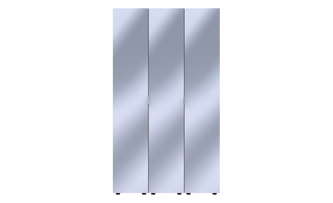 Kleiderschrank Set Doros Gelar Sonoma Eiche mit 3 Spiegeln 117x49,5x203,4 (42002168)