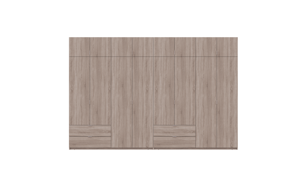 Kleiderschrank Doros Lukas Sonoma Eiche 4+4 Türen 360x50x240 (42005143)