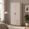 Kleiderschrank Doros Rondi mit Drehtüren Kaschmir 2 Türen 82x52x195 (80738467)
