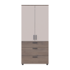 Kleiderschrank Doros Thorn Cremona Cannolo/Kaschmir 2 Türen 3 Schubladen Böden 90x51,6x200 (44900454)