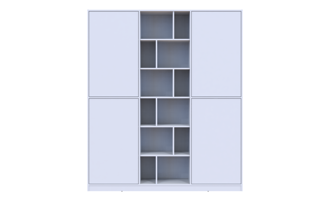 Kleiderschrank Doros Morgan Weiß 2 Türen 180x38,5x210 (42001246)