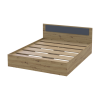 Bett Doros Rondi Doppelbett Eiche Artisan/Anthrazit 160x200 (44900532)