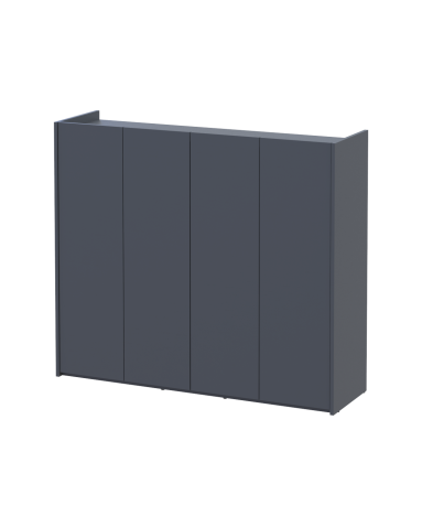 Schuhschrank Doros Kassel Graphitgrau 4 Türen 128x40x110 (41516215)