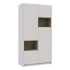 Kleiderschrank Doros Dale Kaschmir/Artisan Eiche 2 Türen 115,2x52x220 (80737725)
