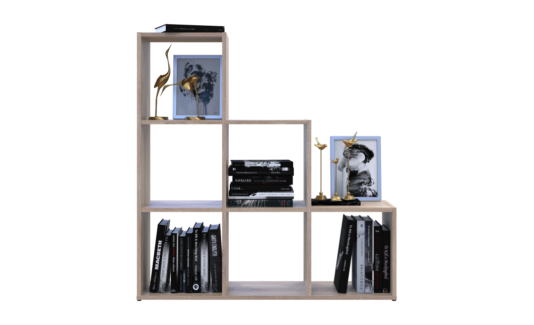 Regalsystem Doros Step 3x3 Sonoma Eiche offen 102,6x28,8x106,1 (41516160)