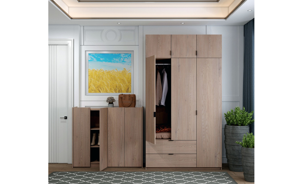 Kommode Doros Kassel Cannolo 4 Türen 128x40x110 (41516216)