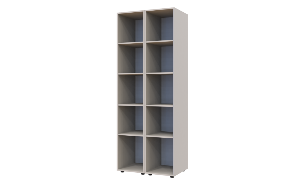 Kleiderschrank Set Doros Gelar Kaschmir mit 2 Spiegeln 78x49,5x203,4 (42005103)