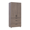 Kleiderschrank Doros Thorn Cremona Cannolo 2 Türen 3 Schubladen Böden 90x51,6x200 (44900430)