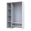 Kleiderschrank Doros Ektor Weiß 3 Türen 116x49,5x180 (80737076)