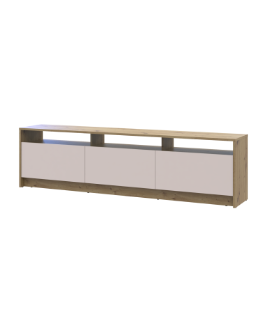 TV-Board Doros U3 Artisan Eiche / Kaschmir 180x33x43 (41516203)