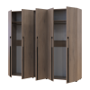 Kleiderschrank Doros Kasper Cremona Cannolo 2+3 Türen 225x50x204 (42005515)