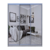 Kleiderschrank Doros City Light Natti Luc Schiebetüren mit Spiegel 225x60x225 (80736532)