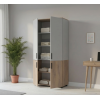 Kleiderschrank Doros Thorn Cremona Cannolo/Grau 2 Türen Böden 90x51,6x200 (44900456)