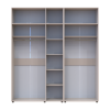 Kleiderschrank mit Aufsatz Doros Kasper Kaschmir 2+3 Türen 225x50x245 (42005524)