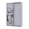 Kleiderschrank Doros City Light Natti Luc Schiebetüren mit Spiegel 120x60x225 (80736498)