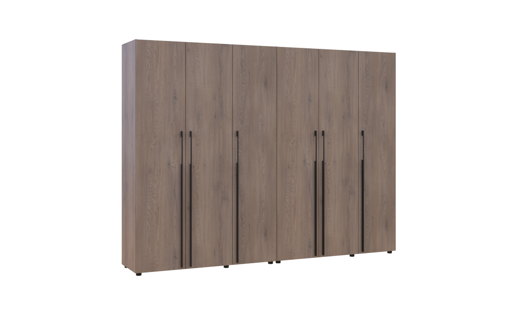 Kleiderschrank Doros Kasper Cremona Cannolo 3+3 Türen 270x50x204 (42005517)