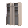 Kleiderschrank mit Aufsatz Doros Kasper Kaschmir 2+2 Türen 180x50x245 (42005522)