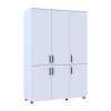 Kleiderschrank Doros Thorn Weiß 3 Türen Böden 135x51,6x200 (44900484)