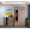 Schuhschrank Doros Kassel mit Spiegel Cremona Cannolo 4 Türen 128×40×110 (42005504)
