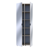 Kleiderschrank Set Doros Gelar Kaschmir mit 2 Spiegeln 78x49,5x203,4 (42005103)