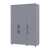 Kleiderschrank Doros Thorn Grau 3 Türen Böden 135x51,6x200 (44900488)