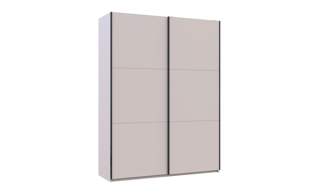 Kleiderschrank Doros G-Caiser Schiebetüren Kaschmir 2 Türen 180x60x240 (42005320)