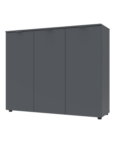 Kommode Doros Ron 6 Graphitgrau 3 Türen 120x38x100 (41516000)