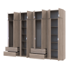 Kleiderschrank Doros Lukas Sonoma Eiche 4+4 Türen 320x50x240 (42005127)