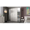 Kleiderschrank Set Doros Gelar Kaschmir mit 2 Spiegeln 78x49,5x203,4 (42005103)