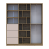 Kleiderschrank Doros Morgan Artisan Eiche/Kaschmir /Schubladen 180x40x210 (44900409)