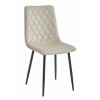 Stuhl TURIN Samt Beige/Schwarze Beine (10038701)