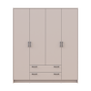 Kleiderschrank Doros Rondi mit Drehtüren Kaschmir 4 Türen 160x52x195 (80738477)