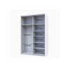 Kleiderschrank Doros G-Caiser Schiebetüren Weiß mit Spiegel 160x60x240 (42002102)