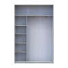 Kleiderschrank Doros City Light Natti Luc Schiebetüren 2 Türen 150x60x225 (80736506)