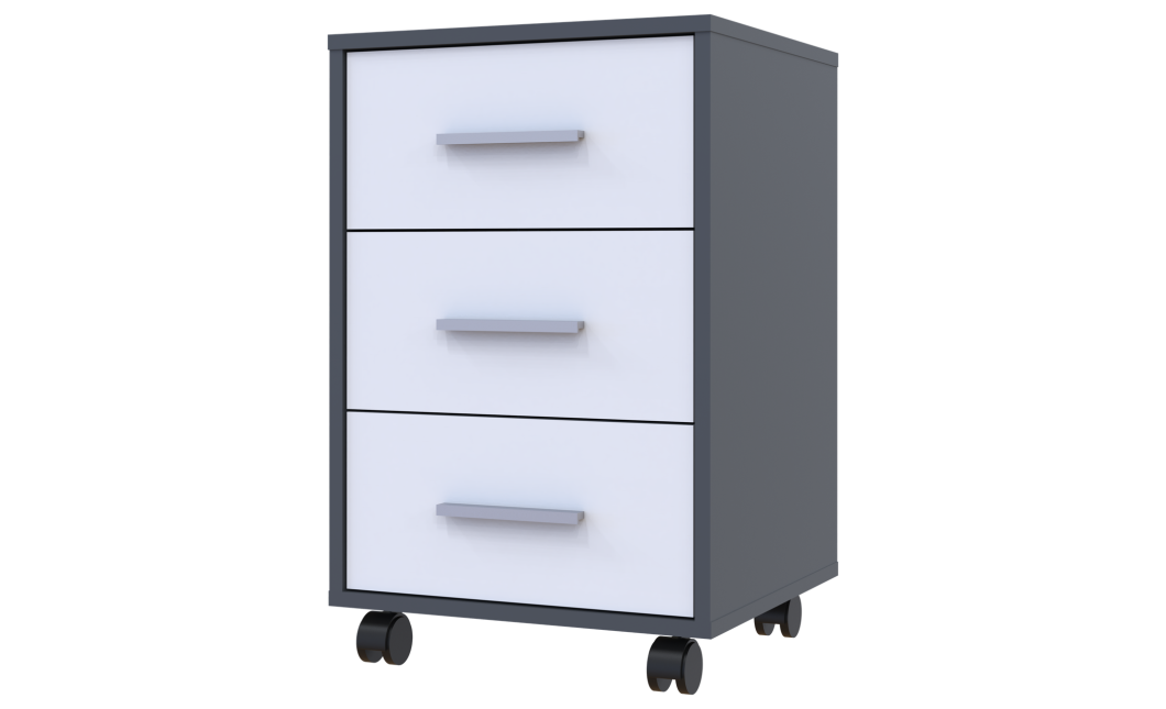 Rollcontainer Doros T3 Graphitgrau Weiß 43x42x66,4 (41902062)