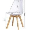 Stuhl-Set 2 Stk Doros Bin Weiß 49x43x84 (42005075)