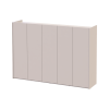 Kommode Doros Kassel Kaschmir 5 Türen 159x40x110 (41516217)