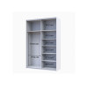 Kleiderschrank Doros G-Caiser Schiebetüren Weiß Ewok Eiche 2 Türen 160x60x240 (42005073)