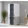 Kleiderschrank Doros Thorn Natti Kiefer/Weiß 2 Türen Böden 90x51,6x200 (44900460)