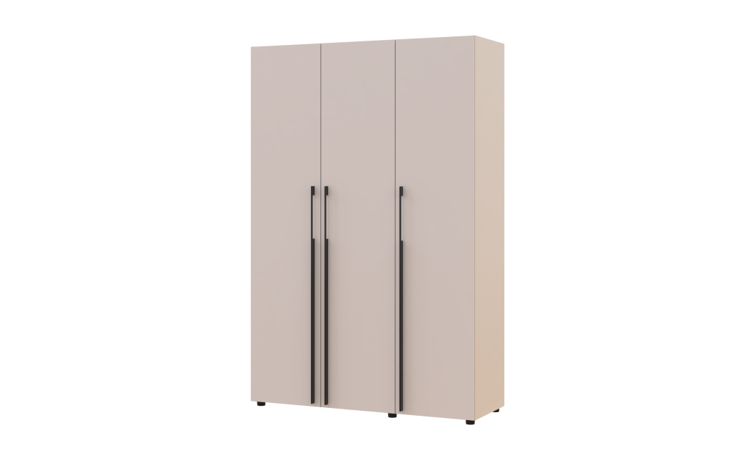 Kleiderschrank Doros Kasper Kaschmir 3 Türen 135x50x204 (44900549)