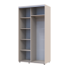 Kleiderschrank Doros Sigma Slim Schiebetüren Kaschmir 2 Türen 110x60x214.4 (42005454)